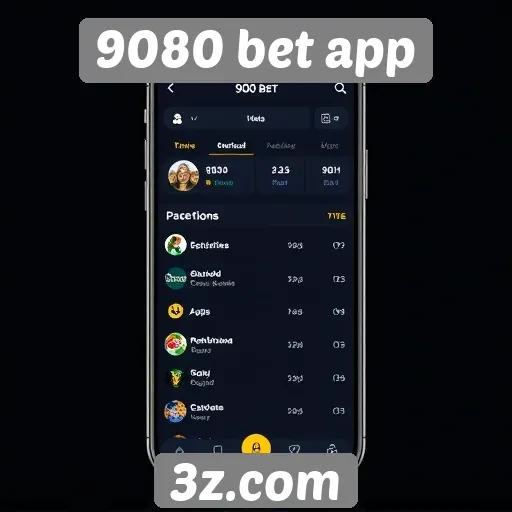 Interface do usuário no 9080 bet app é intuitiva